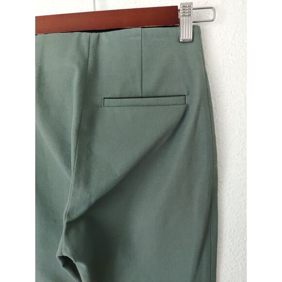 COS Green Pull On Ankle Cropped Riding Pants Leggings Stretchy Size 2 - Picture 6 of 10